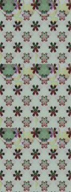 Düz Çiçek Elementleri Tasarımı. Güzel çiçek deseni. Renkli Bahar Teması eskiz kalıbı. Gri ve nötr renkte çiçekler.