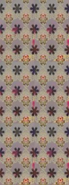 Etnik Mandala havlusu. Kusursuz süs izi. Tebrik kartı geçmişi, boyama kitabı, arkaplan ve tekstil için kullanılabilir. Raster Henna tarzı. Sınır Hindistan çiçek desenli paisley patentli.