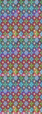 Düz Çiçek Elementleri Tasarımı. Renkli Bahar Teması eskiz kalıbı. Raster illüstrasyonundaki çiçek desenli çizim. Süslü kumaş deseni.