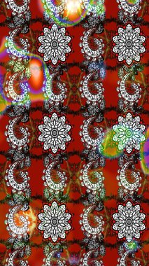 Tekstil veya kitap kapakları, imalat, duvar kağıtları, baskı, hediye paketi ve yapıştırma kitabı için çiçek eskizi geçmişi. Raster illüstrasyonu. Küçük ölçekli çiçeklerdeki basit sevimli desen.