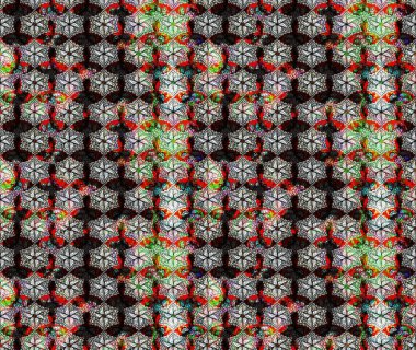 Raster deseni. Süslü kumaş deseni. Çiçekli çiçek deseni, suluboya..