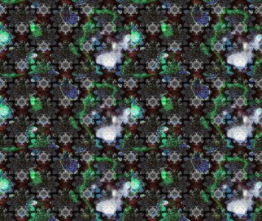 Güzel kumaş deseni. Raster suluboya deseni, narin çiçekler, gri çiçekler, tebrik kartı şablonu..