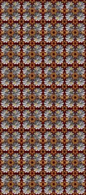 Gri, kırmızı ve kahverengi renklerde, altın elementlerle kusursuz klasik desen. Noel, kar tanesi, yeni yıl 2025.