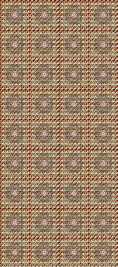 El yapımı dekoratif çerçeve, albüm kapağı, tebrik kartı, klasik Art deco tarzı. Altın karalama fantezi yapraklarından Raster soyut çiçek çelengi ve kahverengi, bej ve gri renkte çiçek.