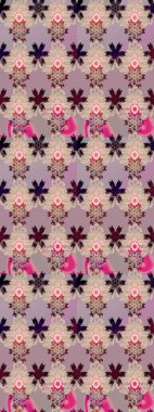 Güzel kumaş deseni. Raster illüstrasyonu. Güzel karalamalı çiçek desenli çizim. Küçük çiçekte sevimli çiçek deseni var..