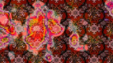 Paketleme, tekstil, duvar kâğıdı için çiçek eskizi. Raster 'ın taze dokusu. Yumuşak fayans. Yumuşak pamuk tasarımı. Klasik çiçek deseni.