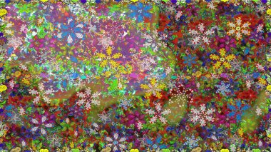 Özgürlük tarzı millefleurs. Tekstil, duvar kağıdı, kapakları, yüzey, baskı, hediye sarma, Scrapbooking, Decoupage için çiçek çayır arka plan. Rustik şık. Küçük yaban çiçekleri içinde Dikişsiz halk deseni.