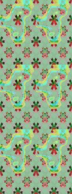 Büyük bir çiçek boyası seti. Kartlar, davetiyeler, tarih kartları ve daha fazlası için kullanılabilir. Tatlı suluboya desenli dikişsiz çiçek deseni.