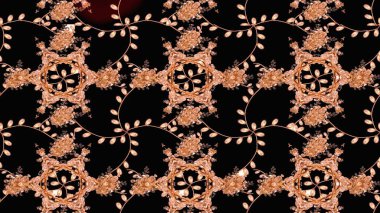 Siyah renkli çiçekler. Çiçekli karalama şeklinde Raster çiçek deseni. Nazik, sevimli çiçek arkaplanı..