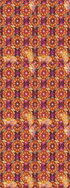 Kahverengi, turuncu ve altın desenli. Tekrarlayan elementlerle kusursuz soyut arkaplan. Zarif raster klasik desen.