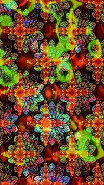 Şekil verilmiş çiçeklerle eskiz deseni. Çiçek deseni duvar kağıdı, desen dolguları ve web sayfası arka planı için kullanılabilir. Süslü zentangle çizim dokusu, soyut çiçeklerle süslenmiş..