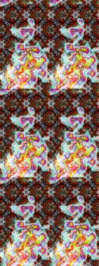 Raster illüstrasyonu. Nazikçe, renkli yaz çiçekleri. Raster deseni. Küçük çiçekte sevimli çiçek deseni var..