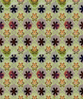 Raster illüstrasyonundaki çiçek desenli çizim. Tarafsız renklerde çiçekler. Düz Çiçek Elementleri Tasarımı. Renkli Bahar Teması çizim şablonu.