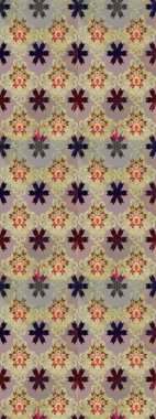 Suluboya tarzında bej renkli çiçekler. Suluboya çizim kalıbı. Çiçek izi.