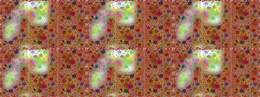 Sevimli çiçek desenli küçük çiçek. Raster resim. Dikişsiz Tony kumaş desen. Moda kumaş deseni.