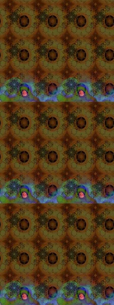 Raster illüstrasyonu. Asya tekstil tarzında. Kahverengi renkli çiçekler. Raster illüstrasyonu. Çiçek desenini çiz.