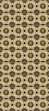 Raster oriental ornament. Seamless golden pattern. Golden pattern on pleasant colors with golden elements.