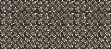 Klasik klasik klasik arka plan. Kusursuz klasik raster grisi, kahverengi, bej ve altın desenli. Geleneksel oryantasyon süsü.