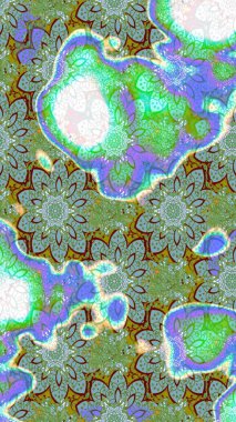 Eskiz modeli etnik tasarım. Çiçekleri, deniz kabukları, mandalaları ve suluboya efektleriyle donanma geçmişi. Yatak çarşafları, ceket, paket tasarımı, kumaş ve moda kavramları için tekstil baskısı.