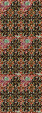 Raster Hip kumaş deseni. Eskiz Vintage Çiçek Deseni.