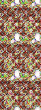 Raster illustration. Raster floral pattern in doodle style with flowers. Gentle, spring floral on neutral and gray colors.