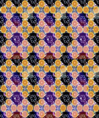 Küçük siyah çiçeklerle oldukça eski bir besin torbası deseni. Tekstil, kumaş, kapaklar, duvar kağıtları, baskı, paket, koleksiyon defteri, örgü, dekupaj için çiçek arkaplanı..