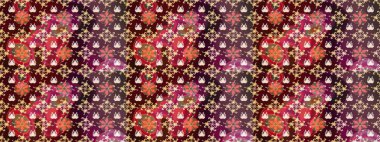 Raster illüstrasyonu. Şirin karalamalı çiçek desenli çizim. Eskiz tarzı kahverengi ve bej renklerde. Raster illüstrasyonu. El yapımı çiçek ve bitki koleksiyonu.