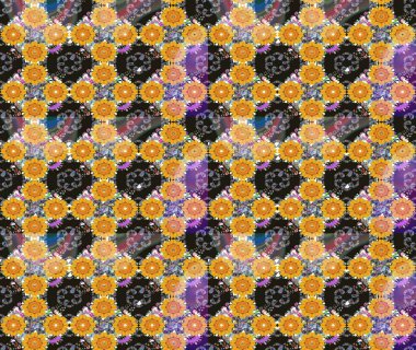 Çiçek arkaplanlı soyut zarafet eskiz deseni. Raster Güzel kumaş deseni.