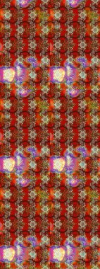 Modern stil dokusu. Çiçek desenli raster, kahverengi, kırmızı ve bej çizgili grafik desenli soyut raster arkaplan.