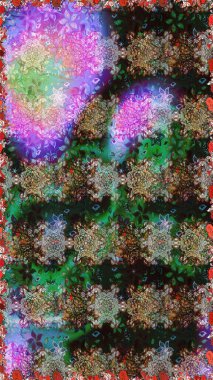 Gri ve kahverengi renkli şirin çiçekler. Moda baskısı, albüm, ambalaj kağıdı ve duvar kağıdı için zarif dekoratif süslemeler. Küçük çiçekli basit, dikişsiz desen. Raster illüstrasyonu.