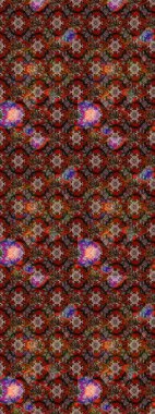 Şirin çiçekler. Çizgi çizimi kalıbı. Raster Moda kumaş deseni.