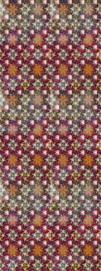 Kahverengi renkli etnik çiçeklerin olduğu zarif bir eskiz modeli. Raster Çiçek İllüstrasyonu güzel tekstil..