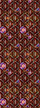 Şirin çiçekler. Çizgi çizimi kalıbı. Raster Moda kumaş deseni.