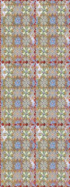 Flower seamless background. Flourish ornamental spring garden texture. Floral pattern. Raster illustration.