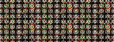 Çiçek desenli eskiz. Siyah ve gri renkli çiçekler. Tişört baskısı için çiçek boyama rasteriName.