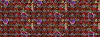 Suluboya, elle çizilmiş. Eskiz arkaplan modeli. Kırmızılı ve gri yapraklı yabani çiçekler. Raster illüstrasyonu.