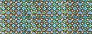 Düz Çiçek Elementleri Tasarımı. Raster illüstrasyonundaki çiçek desenli çizim. Süslü kumaş deseni. Renkli Bahar Teması çizim şablonu.