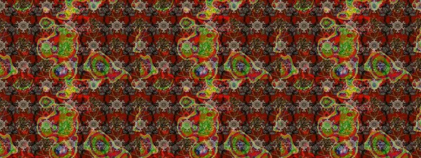 Renkli Bahar Teması eskiz kalıbı. Raster. Düz Çiçek Elementleri Tasarımı.