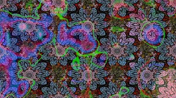 Tarafsız ve parlak çiçekli mavi renkler üzerine soyut çizim deseni. Çiçeksel elementlerle süslenmiş zarif raster dokusu. Küçük çiçekte şirin bir çiçek deseni var..