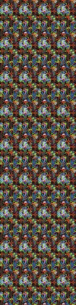 Kahverengi ve yeşil renklerde. Kahverengi ve yeşil renkte kahverengi ve yeşil papatya deseni. Raster illüstrasyonu.