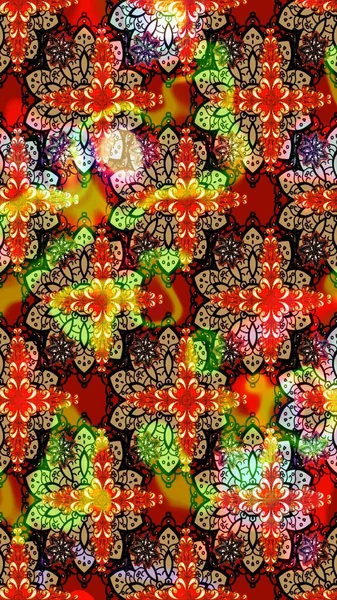 Parmak izi, kumaş, duvar kâğıdı, tekstil için raster dokusu. Renkli grunge renkli ve siyah çiçeklerle soyut bir arka plan oluşturur. Nakış desenli çiçek deseni..