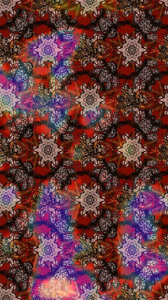 Chichi 'nin kumaş kalıbını çiz. Çiçek deseni. Düz Çiçek Elementleri Tasarımı. Renkli Bahar Teması eskiz kalıbı. Raster illüstrasyonu.