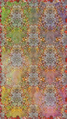 Renkli Bahar Temalı Kusursuz Arkaplan. Kahverengi renkli çiçekler. Çiçeksiz desenli arka plan, yaz çiçekleri. Düz Çiçek Elementleri Tasarımı.