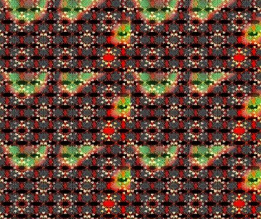 Raster Hip kumaş deseni. Eskiz Vintage Çiçek Deseni.