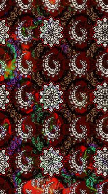 Çiçek desenli eskiz, yaz çiçekleri. Siyah ve kahverengi renkte çiçekler. Renkli Bahar Teması eskiz kalıbı. Düz Çiçek Elementleri Tasarımı.