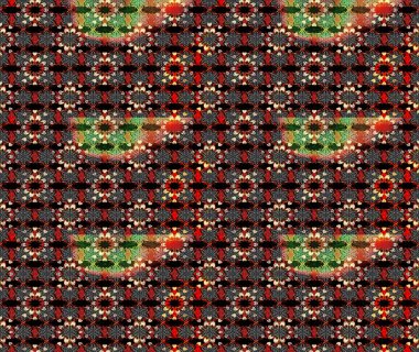 Raster düz çiçek çizim deseni. Hediye ambalaj kağıdı, tebrik kartları, posterler ve pankart tasarımı. Siyah ve kırmızı renkte çiçekler.