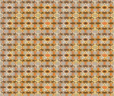 Kahverengi ve bej renkli güzel çiçekli eskiz deseni, suluboya çiçek deseni, duvar kağıdı, kart veya kumaş için fayanslı. Raster..