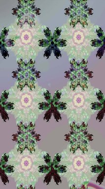 Taslak dekoratif arka plan, çiçek mandala. Çiçek. Gri ve nötr renklerde. Raster illüstrasyonu.