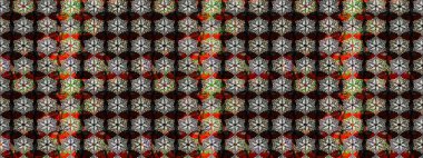 Hediye ambalaj kağıdı, tebrik kartları, posterler ve pankart tasarımı. Raster düz çiçek çizim deseni. Siyah ve kahverengi renkte çiçekler.