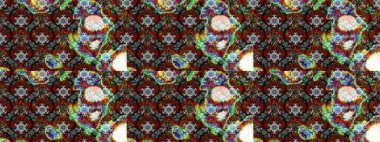 Raster illüstrasyonu. Suluboya, elle çizilmiş. Eskiz arkaplan modeli. Kahverengi ve gri yapraklı yabani çiçekler.